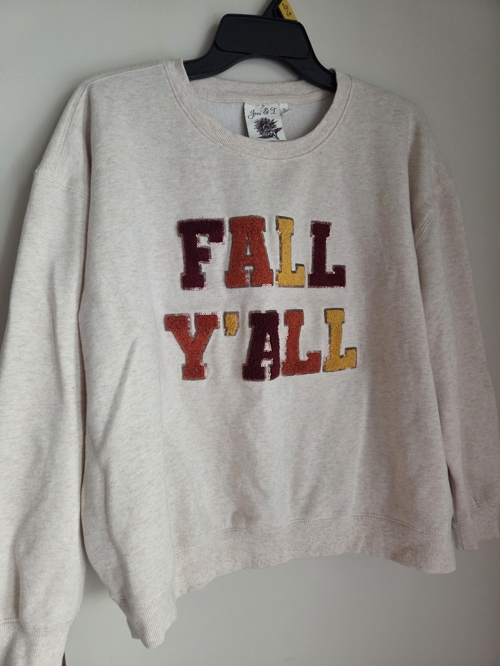 Cozy 'Fall Y'All' Cream Pullover Sweatshirt